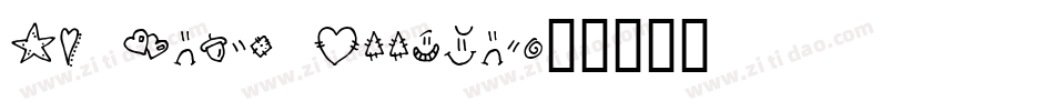 KG Heart Doodles字体转换
